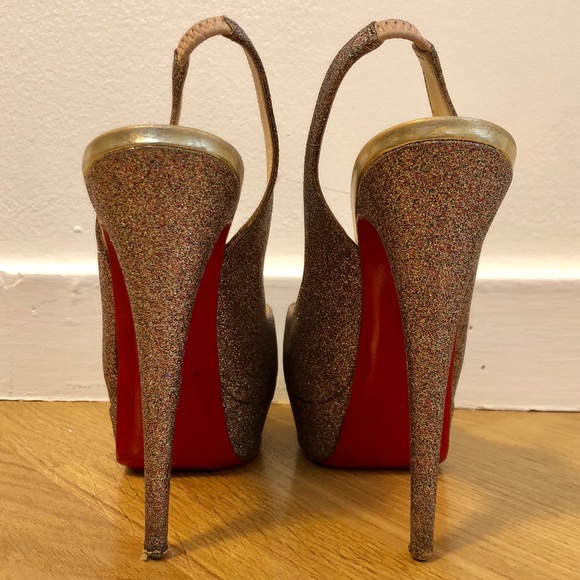 Christian Louboutin Lady Peep Sling 150mm Size 39 - Picture 6 of 8